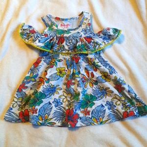 Nannette Floral Cold Shoulder Dress 3T
